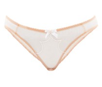 Lorna Scallop-embroidered Mesh Briefs
