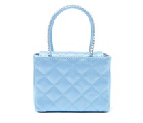 Superamini Betty Crystal-handle Quilted-silk Bag
