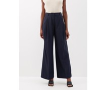 Tamara Pleated Tencel-blend Wide-leg Trousers