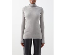 Ozzy Crystal-embellished Ribbed-jersey Top