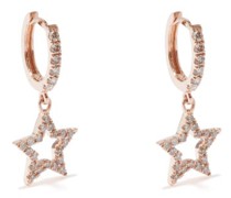 Star Diamond & 18kt Rose-gold Earrings