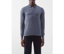 Swansea Cashmere Long-sleeved Polo Shirt