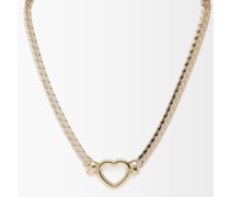 Gemma Heart 14kt Gold-plated Necklace