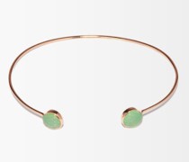 18kt Rose-gold & Chrysoprase Shell Cuff