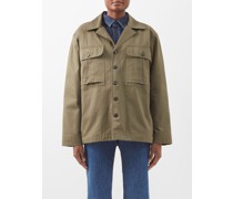 Solomon Flap-pocket Herringbone-twill Jacket