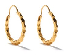 Snake Large Thin Recycled Gold-vermeil Earrings