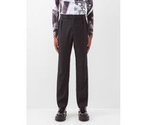 Babu Panelled Wool-blend Twill Suit Trousers