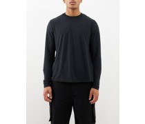 Hover Cotton-jersey Long-sleeve T-shirt