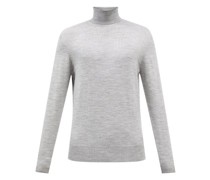 Fitted Merino-wool Roll-neck Sweater
