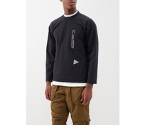 Hybrid Zipped-pocket Jersey Long-sleeved Top