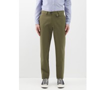 Fishtail Organic-cotton Suit Trousers