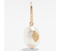 Charlie Evil Eye, Diamond & Pearl Single Earring