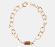 Believe Diamond & 18kt Gold Locket Necklace
