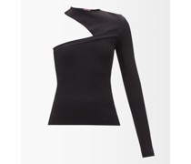 Ucham One-sleeve Ribbed Top