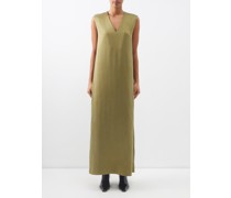 V-neck Sandwashed-silk Slip Dress