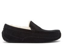 Ascot Wool-lined Suede Slippers