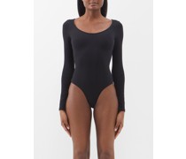 Yoli Scoop-neck Organic Cotton-blend Bodysuit