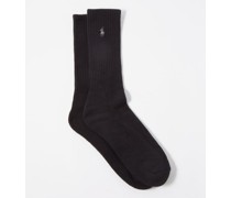 Pack Of Six Logo-embroidered Cotton-blend Socks