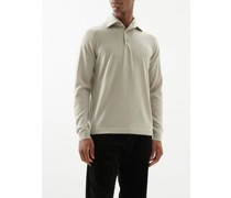 Long-sleeved Virgin-wool Polo Shirt
