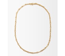 Double Stretched Links 18kt Gold Necklace