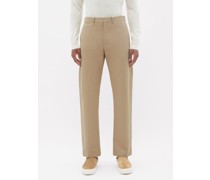 Rhys Cotton And Linen Straight-leg Trousers