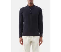 Long-sleeved Virgin-wool Polo Shirt