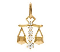 Libra Diamond & 18kt Gold Zodiac Charm