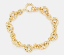Isola 14kt Gold-plated Box-chain Bracelet