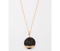 Chariot Venetian Glass & 18kt Gold Necklace