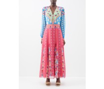 Annabel Floral-print Silk Midi Dress