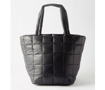 Quilted Grid Tote Bag