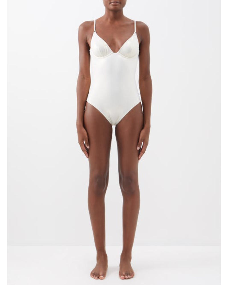 Melissa Odabash Damen Seychelles Plunge-neck Swimsuit