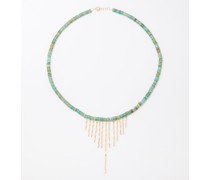 Taylor No.3 Turquoise, 9kt & 14kt Gold Necklace