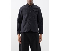Hythe Patch-pocket Crinkled-shell Overshirt