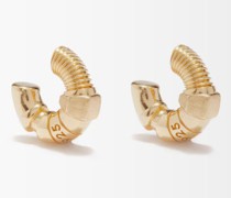 Thread 18kt Gold-vermeil Hoop Earrings