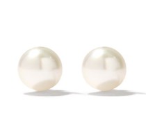 Gumball Pearl & 18kt Gold Stud Earrings