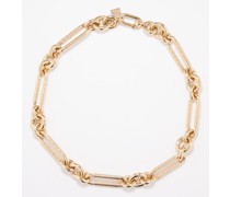 Mixed Chain-link 14kt Gold Necklace