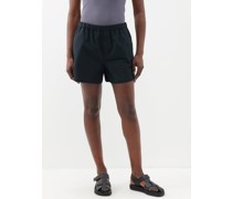 Theo Elasticated-waist Cotton Shorts