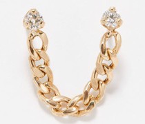 Diamond & 14kt Gold Single Earring