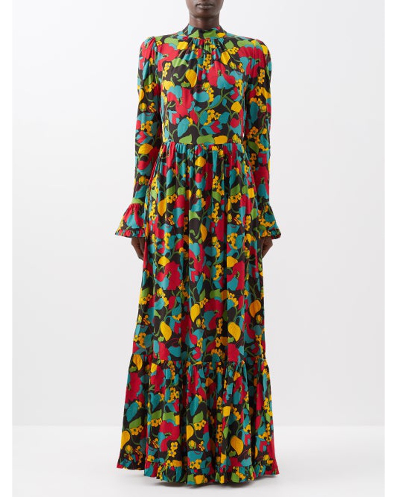 La DoubleJ Damen Visconti Floral Stretch-jersey Dress