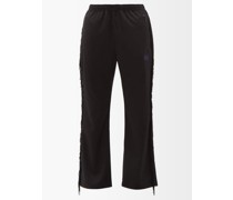 Fringed Boot-cut Jersey Track Pants