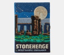 Stonehenge Embroidered Book Clutch Bag