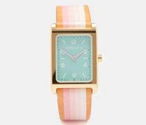 Daybreak Sapphire, Leather & Gold-plated Watch
