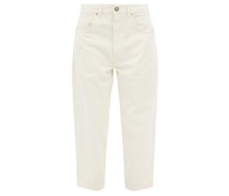 Carrot Cropped Organic-cotton Jeans