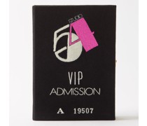 Studio 54 Embroidered Book Clutch Bag