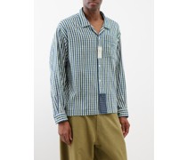 Greetings Embroidered Organic-cotton Shirt