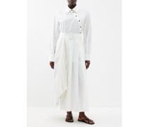 Belted Cotton-poplin Shirt Dress