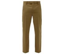 Mike Pleated Twill Trousers