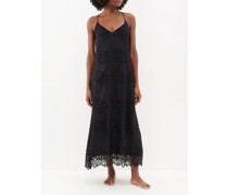 Broderie-anglaise Crepe Night Dress