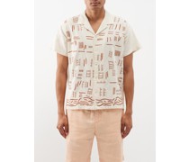 Sujni-embroidered Linen Shirt